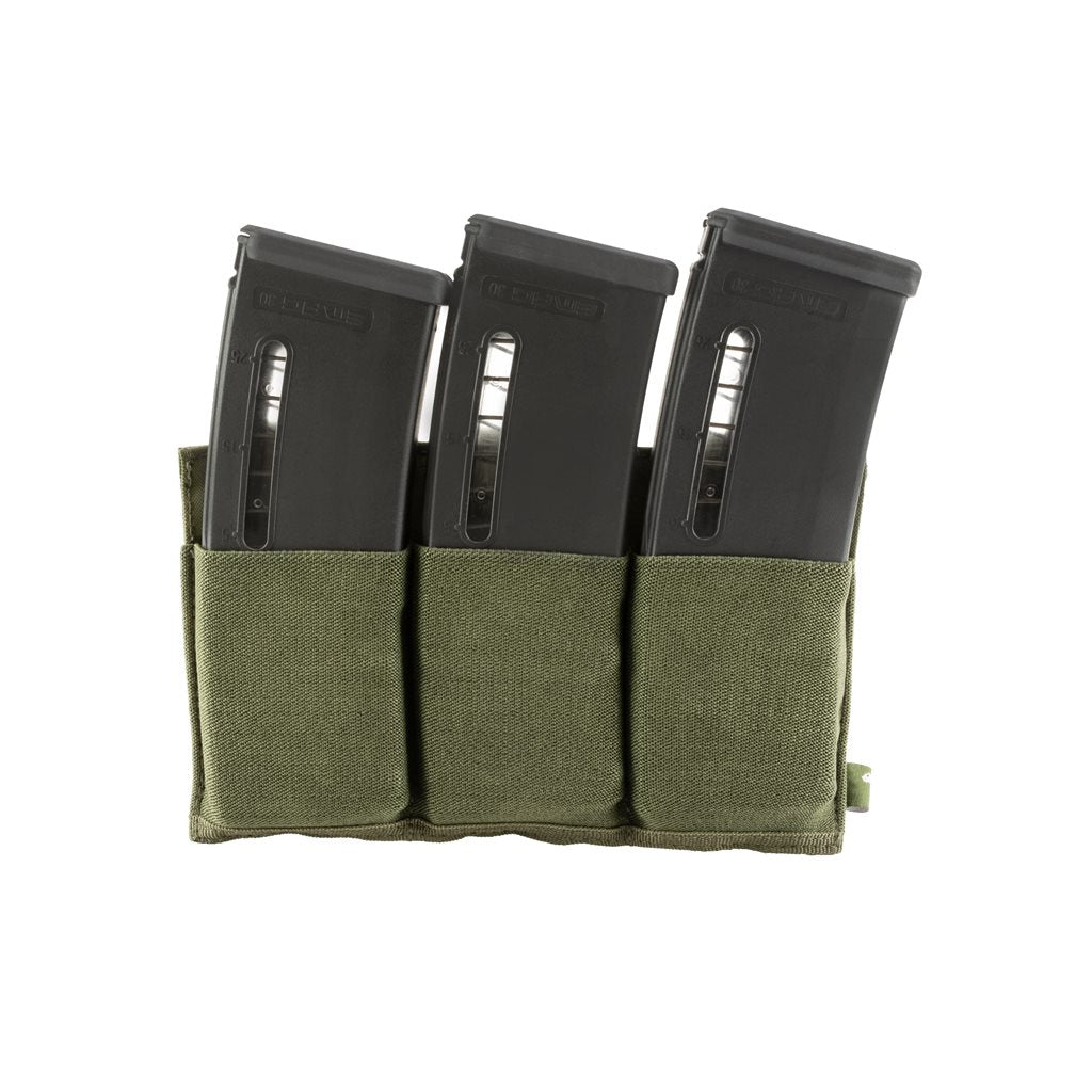 Funda elástica abierta para 3 cargadores M4/M16 en negro
