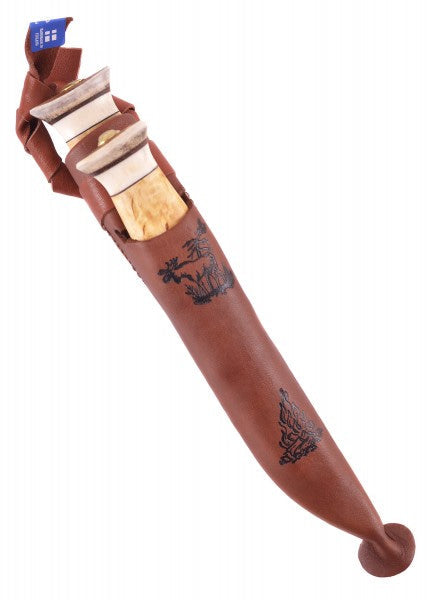 Cuchillo de caza doble Kaksoispuukko, Wood-Jewel WJ-23K - Espadas y Más