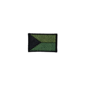 Parche bordado bandera de la República Checa verde 40×29 mm con VELCRO
