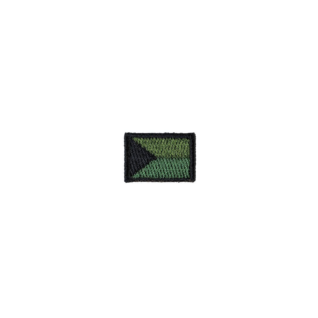 Parche textil bandera República Checa mini verde, aprox. 2,5 x 1,8 cm