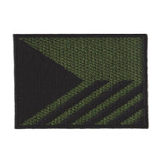 Parche bandera República Checa con velcro, 7,5 x 5,5 cm, color verde