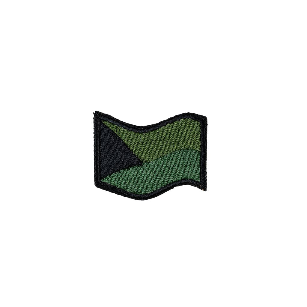Parche bandera República Checa verde ondeante aprox. 45 x 30 mm
