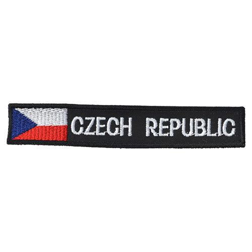 Parche CZECH REPUBLIC con bandera, colorido, tamaño aproximado 10,5 x 2 cm