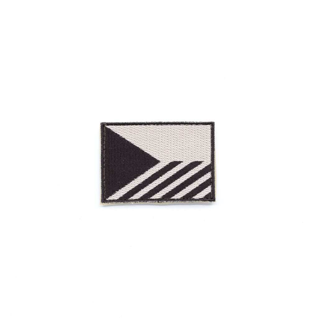 Parche bandera República Checa (desert) con velcro, 7,5 x 5,5 cm