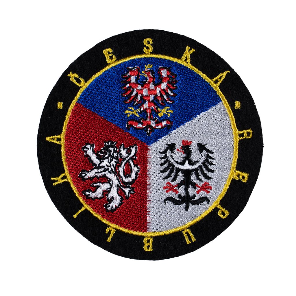 Parche circular República Checa en colores - nášivka KRUH BAREVNÝ