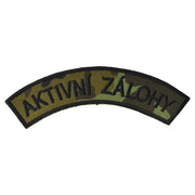 Parche bordado AKTIVNÍ ZÁLOHY vz.95 camuflaje 25 x 117 mm