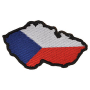 Parche textil con mapa y bandera de la República Checa, aprox. 7,5 x 4 cm