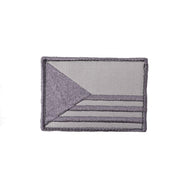 Parche velcro bandera República Checa 75x55 mm gris