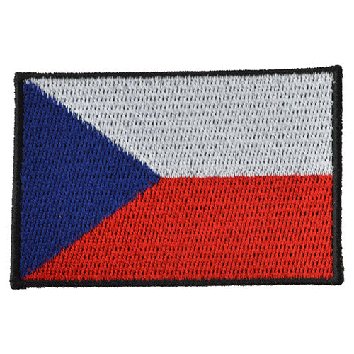 Parche bandera República Checa color 8 x 6 cm (80 mm)