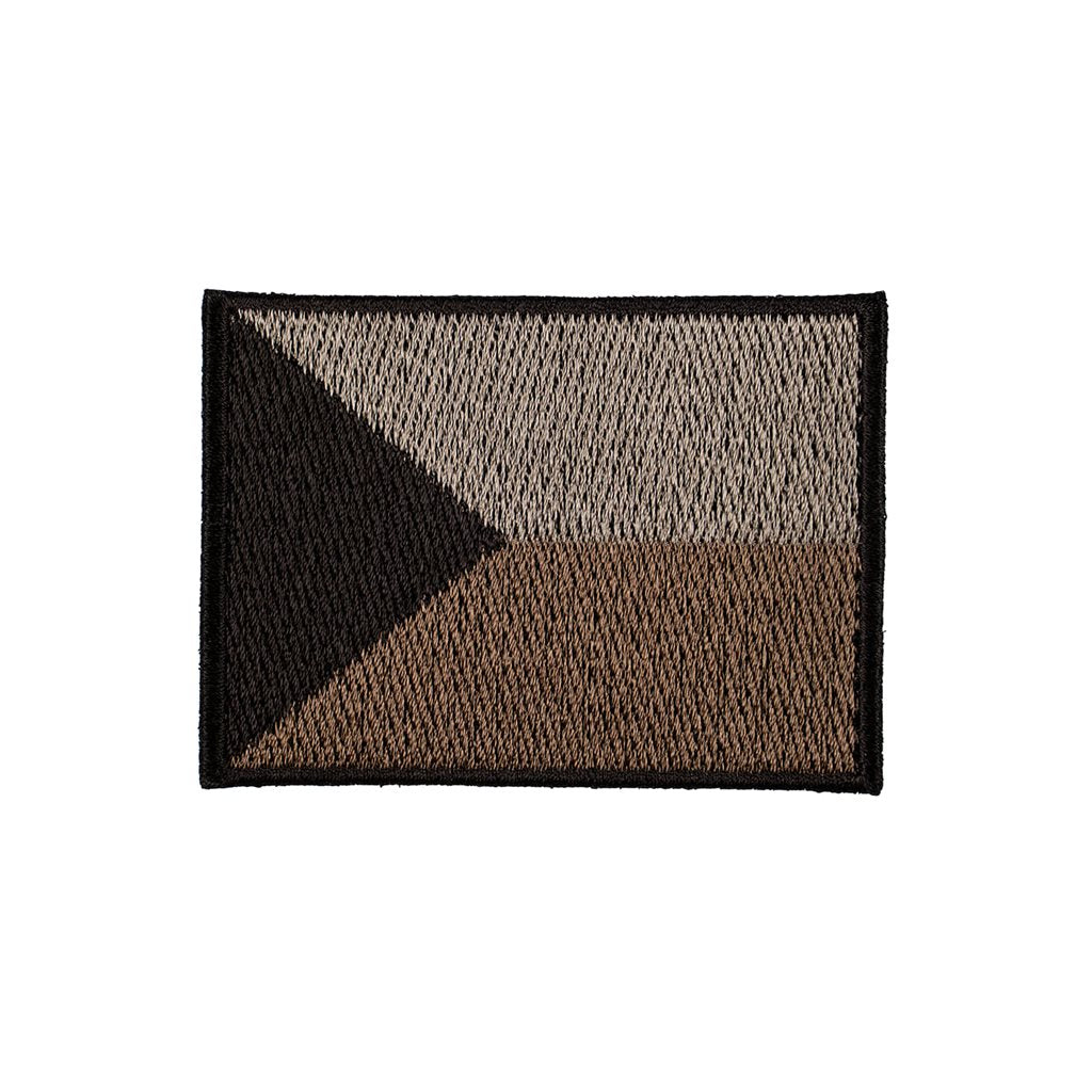 Parche bandera República Checa desert velcro 7,5x5,5 cm