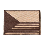 Parche bandera República Checa con velcro, acabado desert, medidas 7,5 x 6,5 cm (según descripción)