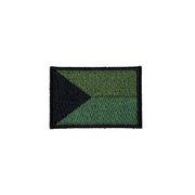 Parche textil bordado bandera República Checa verde 56 x 38 mm