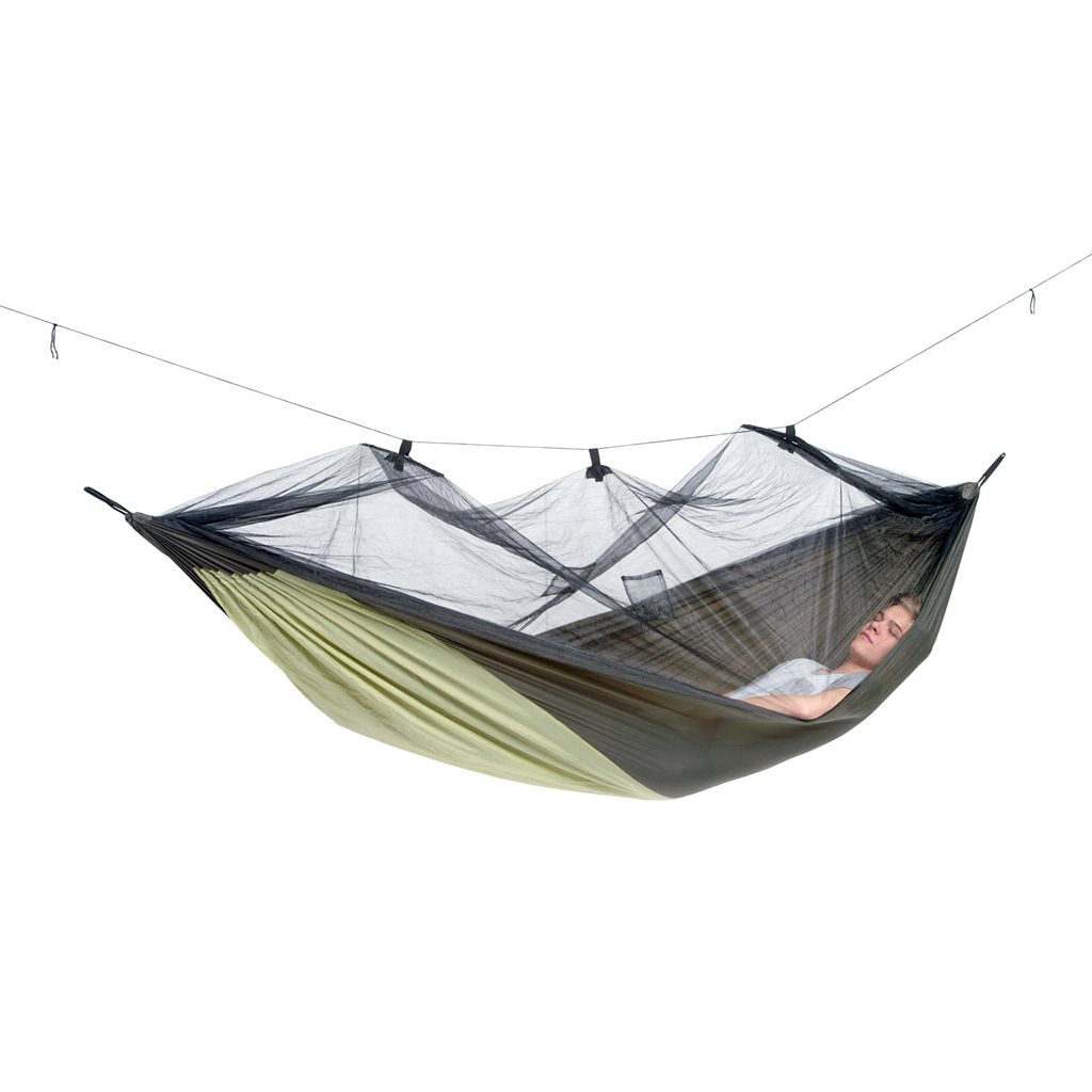 Hamaca MOSKITO TRAVELLER THERMO XXL con mosquitera integrada y bolsillo para colchoneta 7 cm