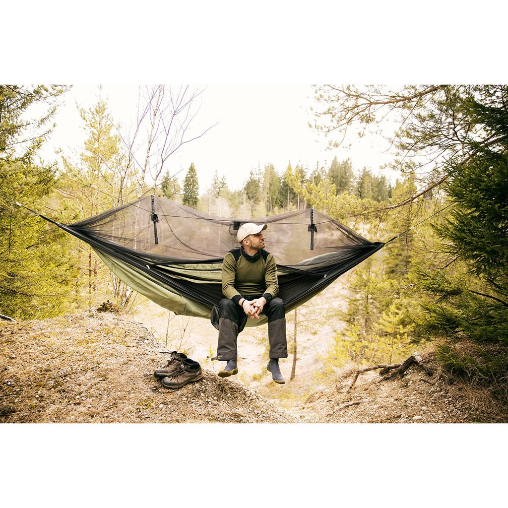 Hamaca MOSKITO TRAVELLER THERMO XXL con mosquitera integrada y bolsillo para colchoneta 7 cm