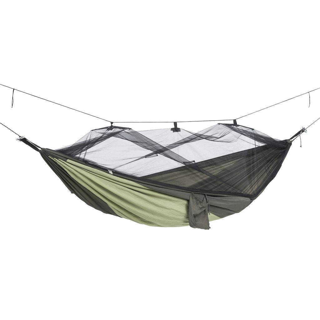 Hamaca MOSKITO TRAVELLER THERMO con mosquitera y compartimento para colchoneta