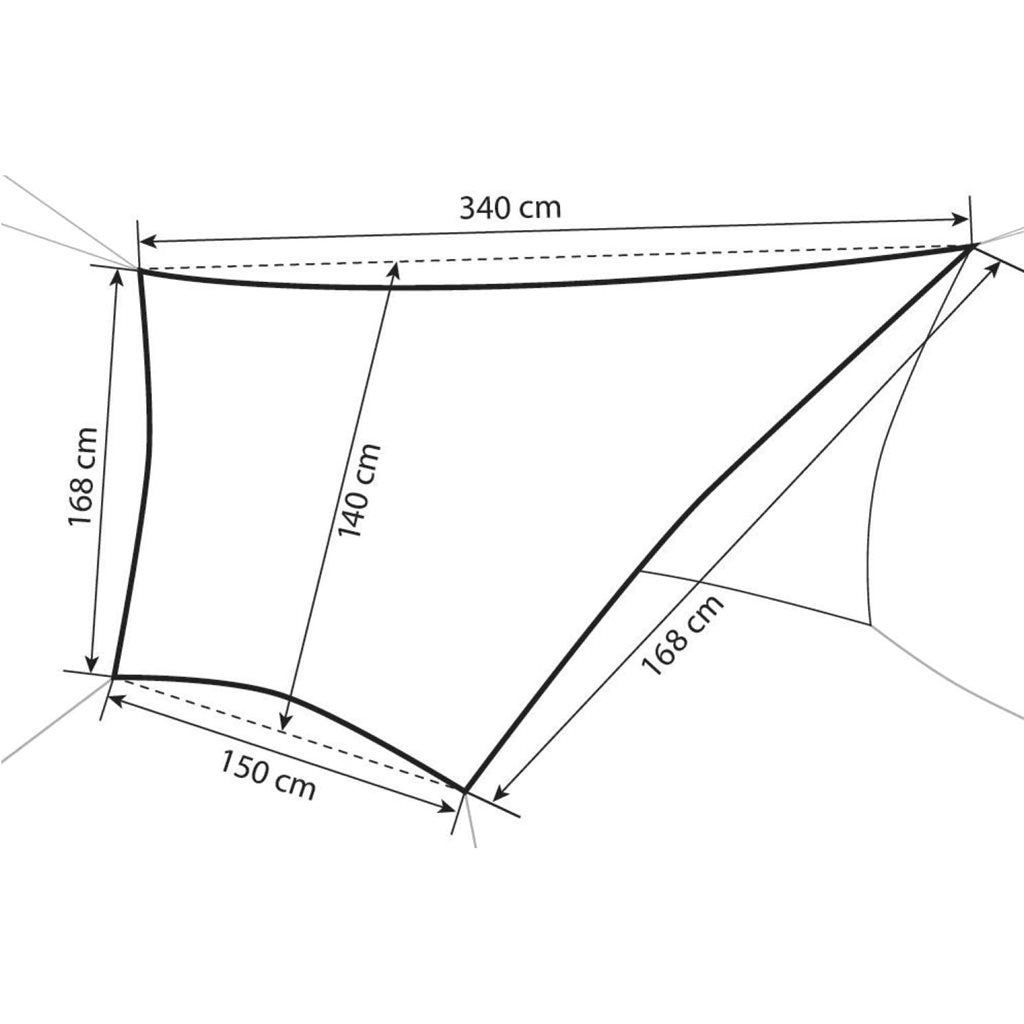 Lona TARP para hamaca FOREST con estacas