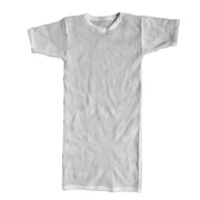 Camiseta de malla italiana blanca de manga corta usada - vista frontal