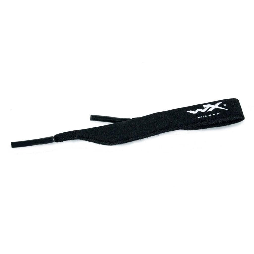 Correa flotante negra para gafas Wiley X en neopreno