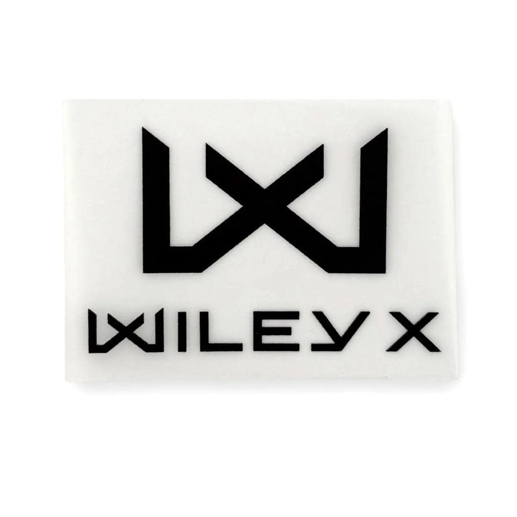 Parche termoadhesivo WILEY X blanco 80 mm con logo