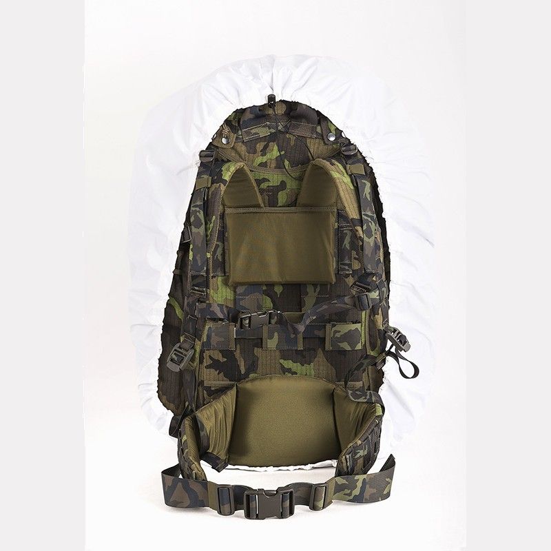 Funda camuflaje invernal blanca para mochila TL60 60L, impermeable