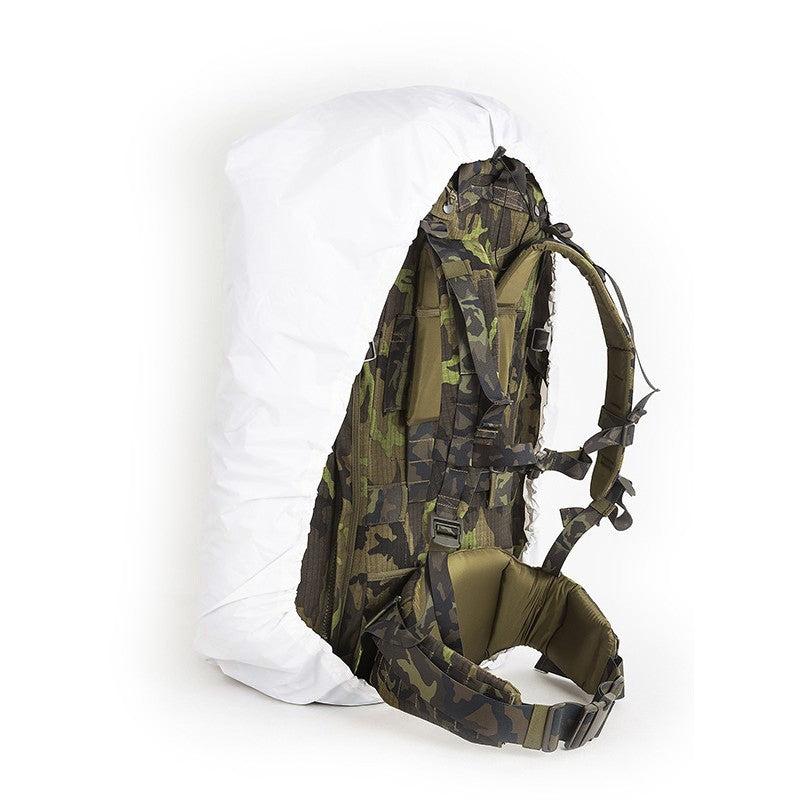 Funda camuflaje invernal blanca para mochila TL60 60L, impermeable