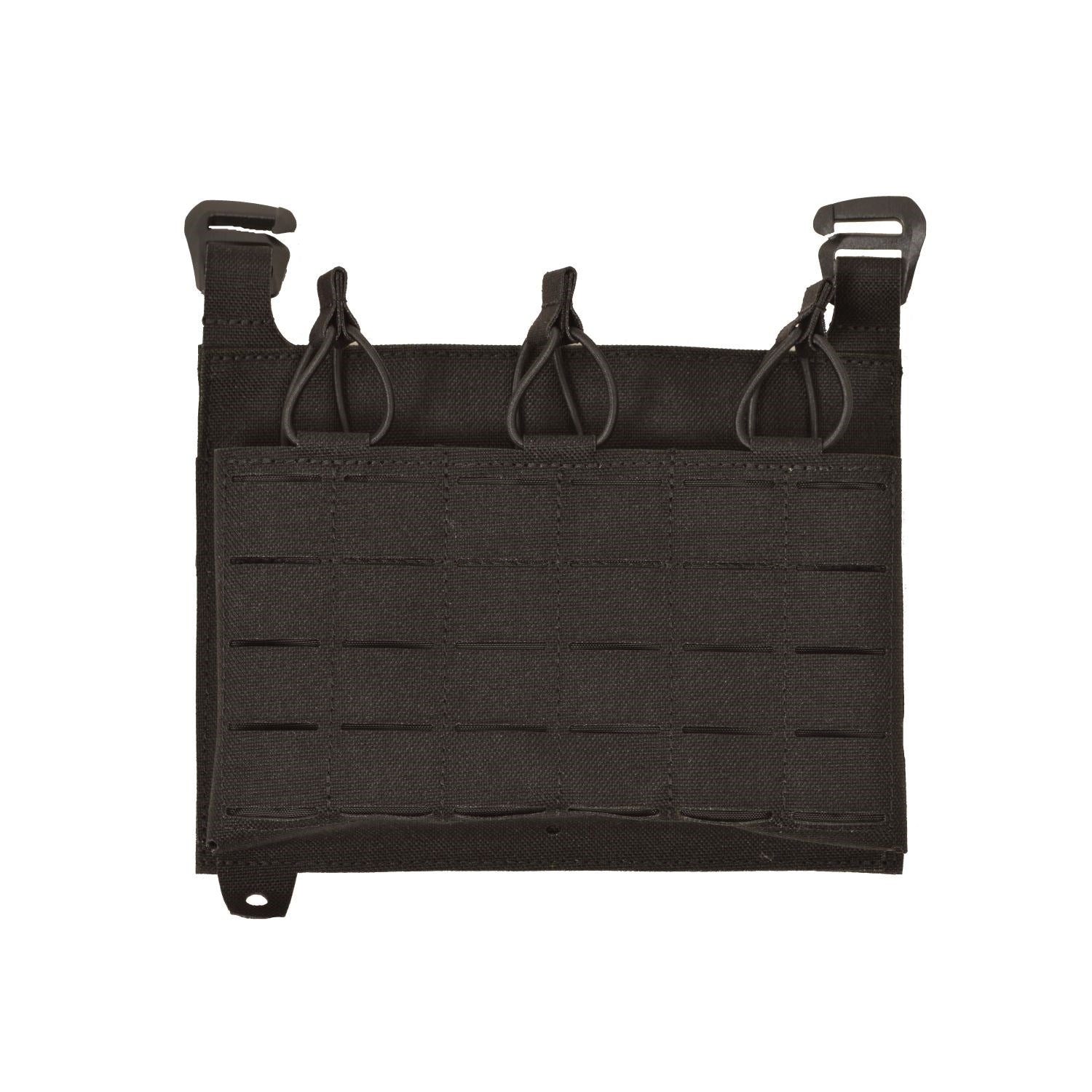Plataforma frontal con bolsillos Demonio en negro