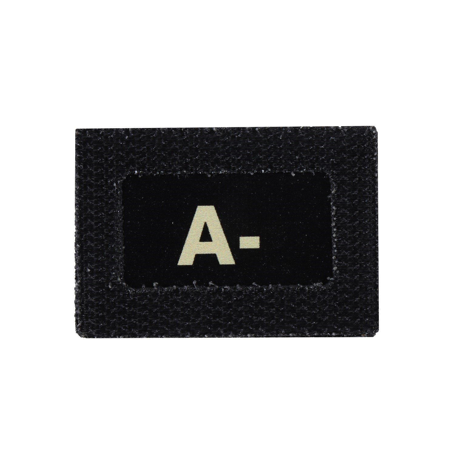 Parche GLIND TAPE grupo sanguíneo A- reversible 40 x 28 mm borde velcro