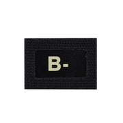 Nášivka GLIND TAPE parche grupo sanguíneo B- 40x28 mm reversible con velcro