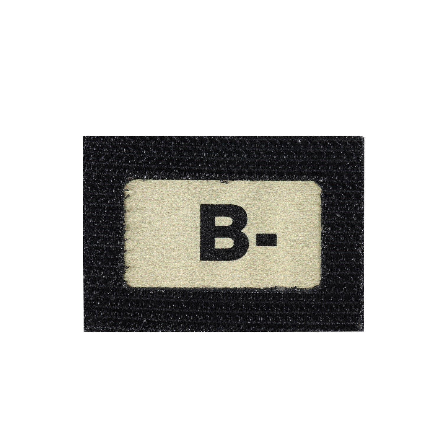 Nášivka GLIND TAPE parche grupo sanguíneo B- 40x28 mm reversible con velcro
