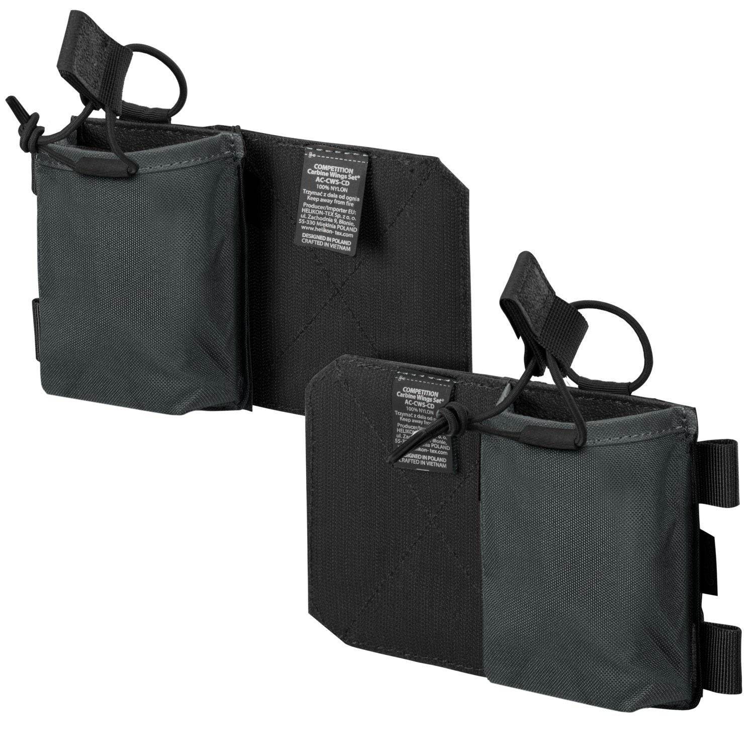 Bolsillos laterales COMPETITION Shadow Grey/Negro para cargadores - HELIKON-TEX