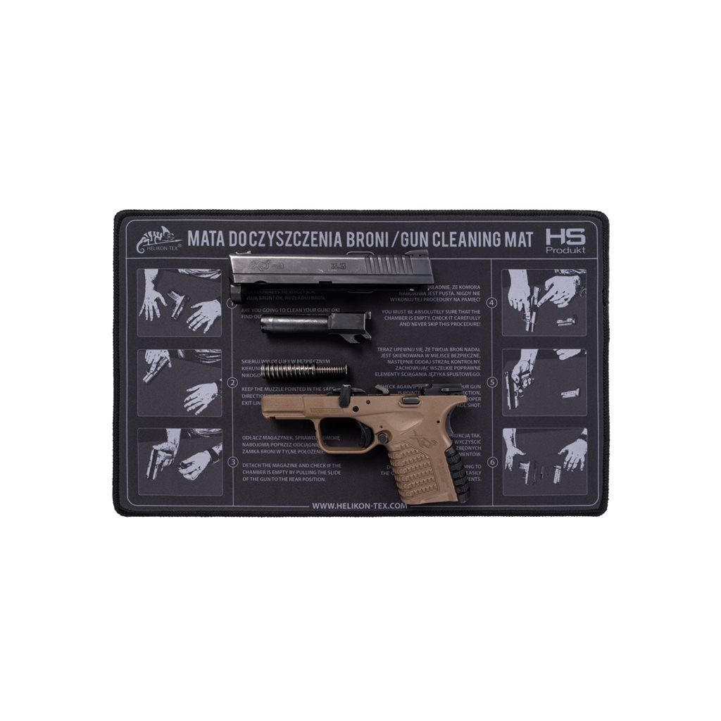 Alfombrilla de trabajo GUN de goma negra para limpieza y mantenimiento de armas