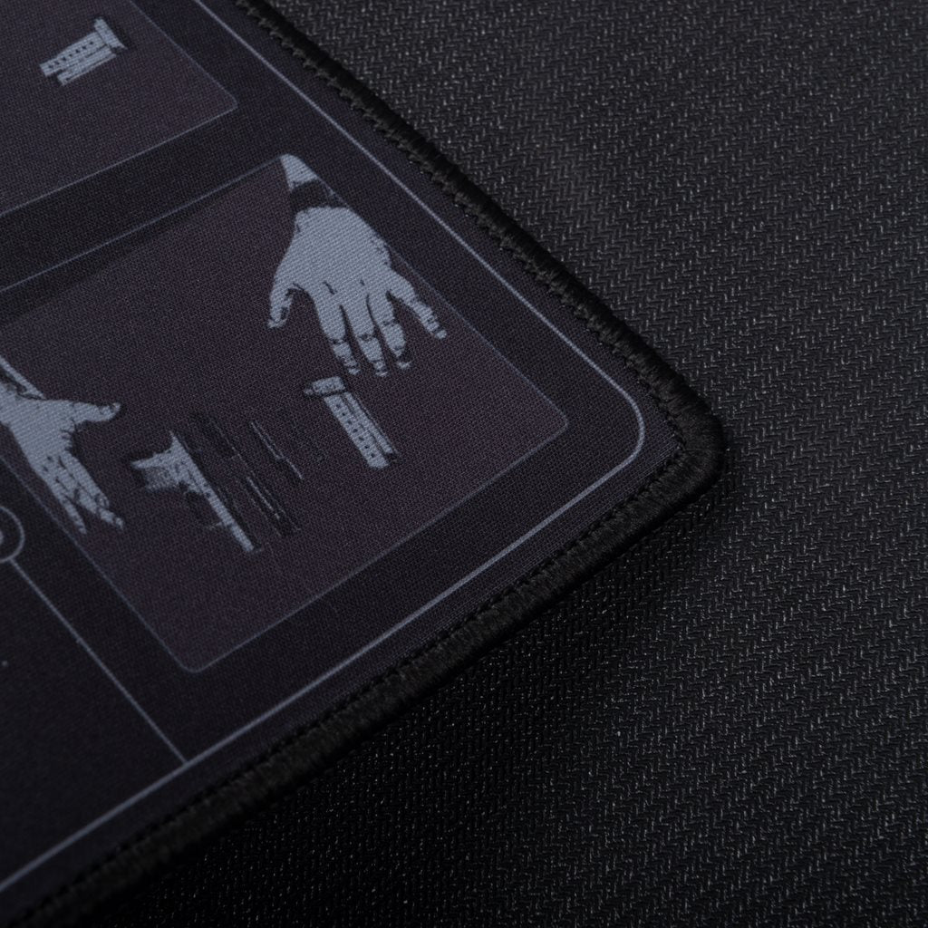 Alfombrilla de trabajo GUN de goma negra para limpieza y mantenimiento de armas