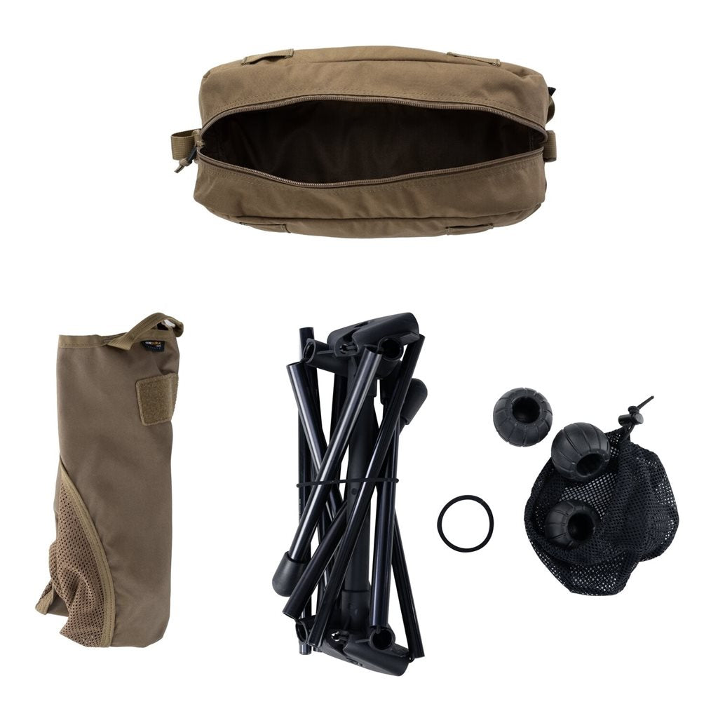 Silla TRAVELER plegable COYOTE con estructura de aluminio y asiento 500D Cordura
