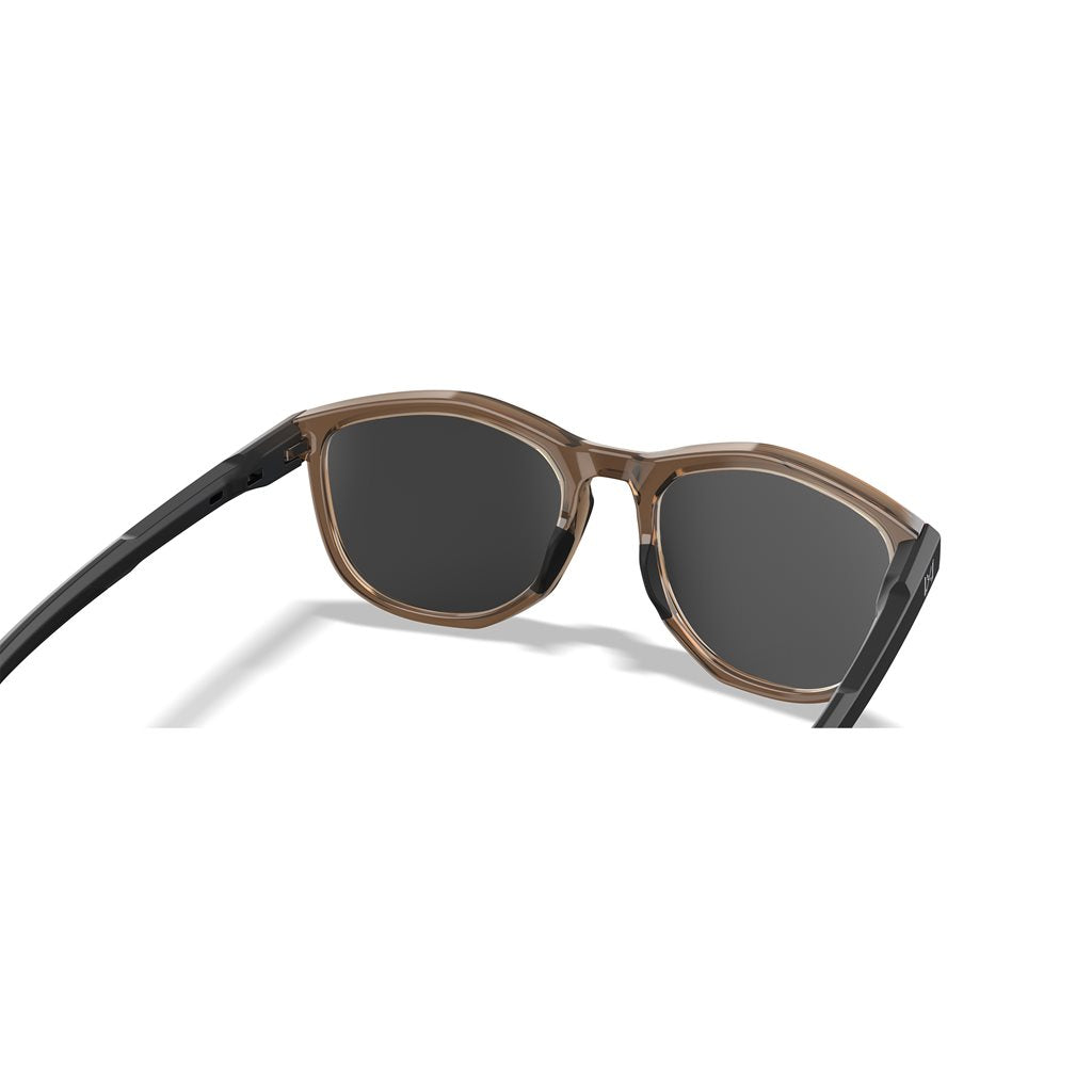 Gafas WX BRAVO CAPTIVATE marco negro/tan con protectores laterales desmontables