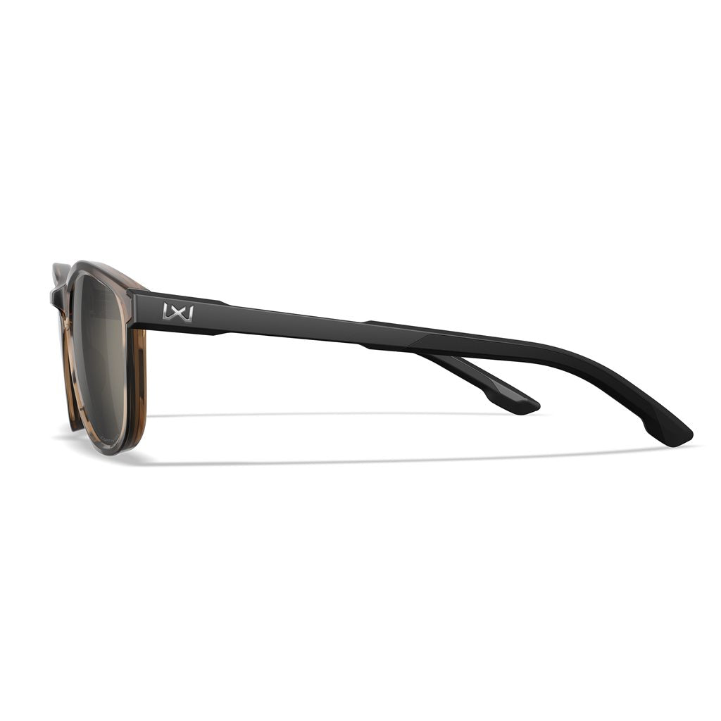 Gafas WX BRAVO CAPTIVATE marco negro/tan con protectores laterales desmontables