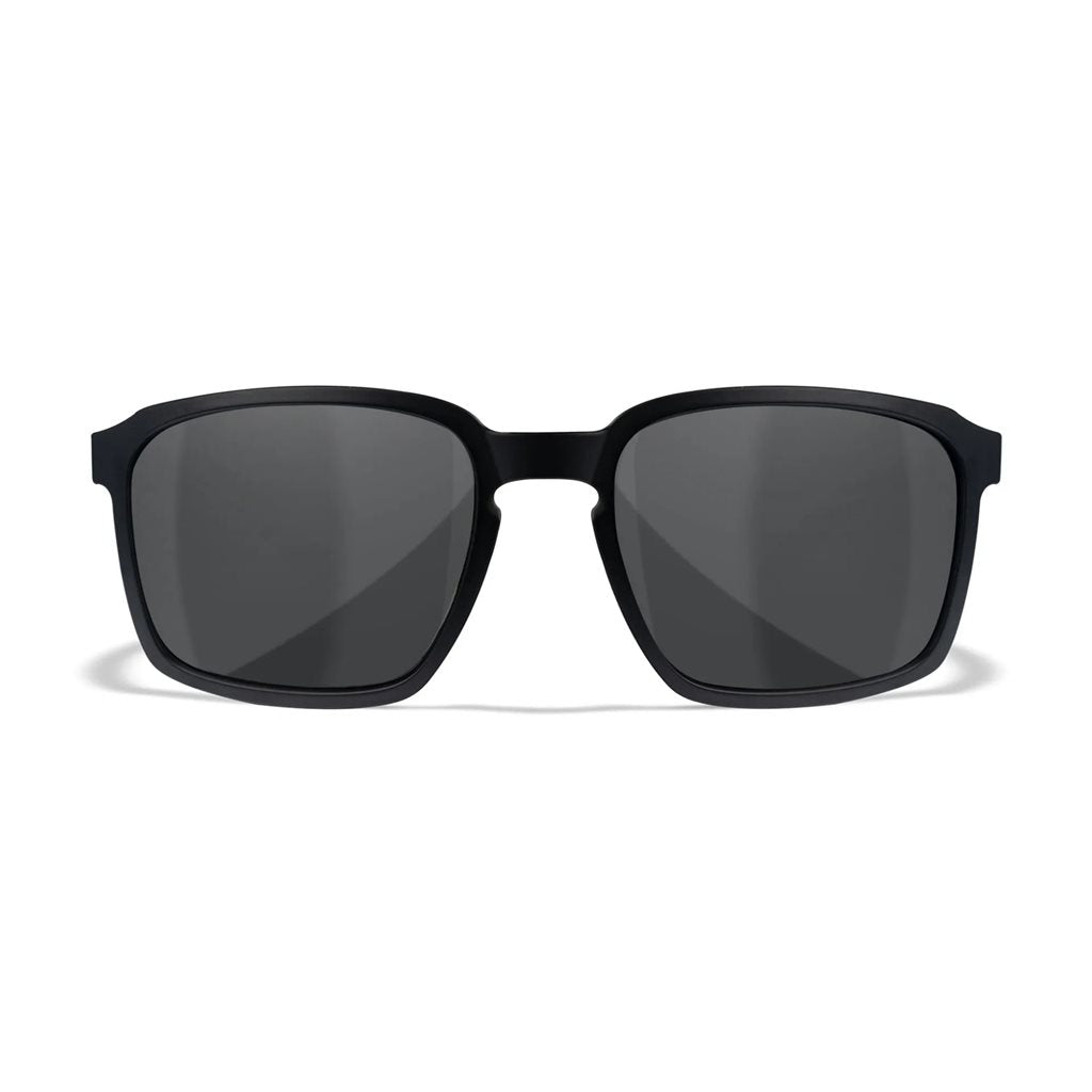 Gafas de tiro WX ALFA con montura negra y cristales ahumados