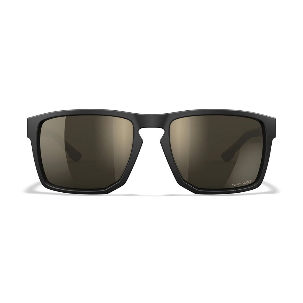 Gafas WX FOUNDER CAPTIVATE™ marco negro con lentes polarizadas Tungsteno
