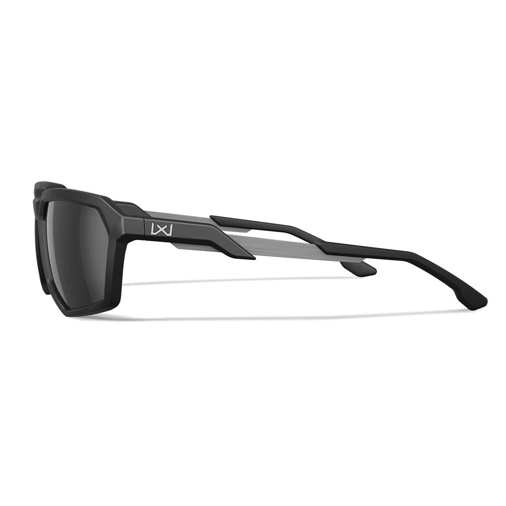 Gafas de tiro WX RECON CAPTIVATE con montura negra y lentes polarizadas ahumadas