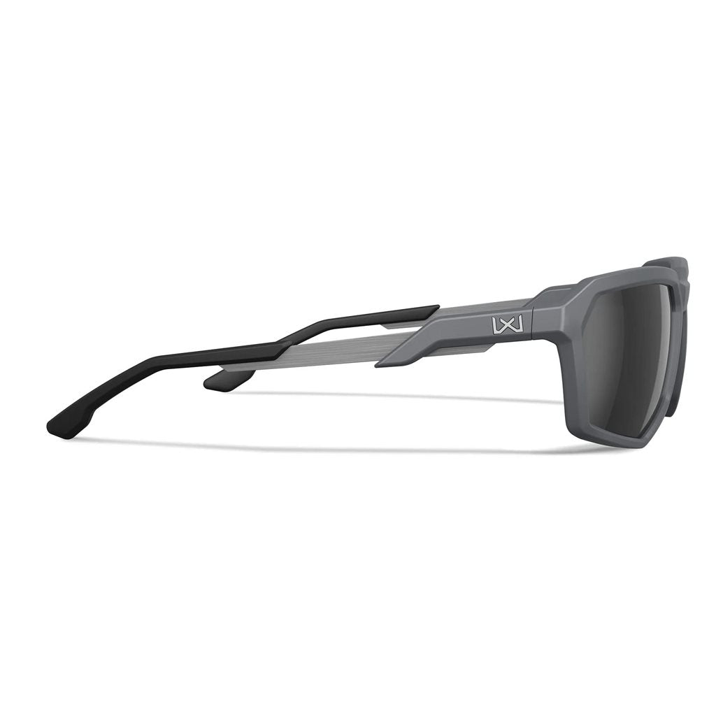 Gafas de tiro WX RECON CAPTIVATE con montura negra y lentes polarizadas ahumadas