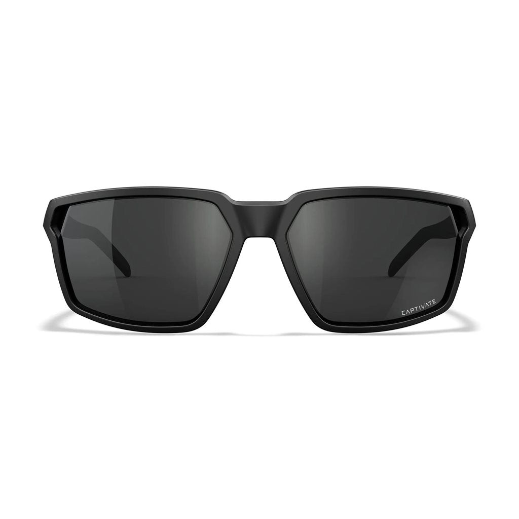 Gafas de sol protectoras WX SIERRA CAPTIVATE™ montura negra lentes ahumadas