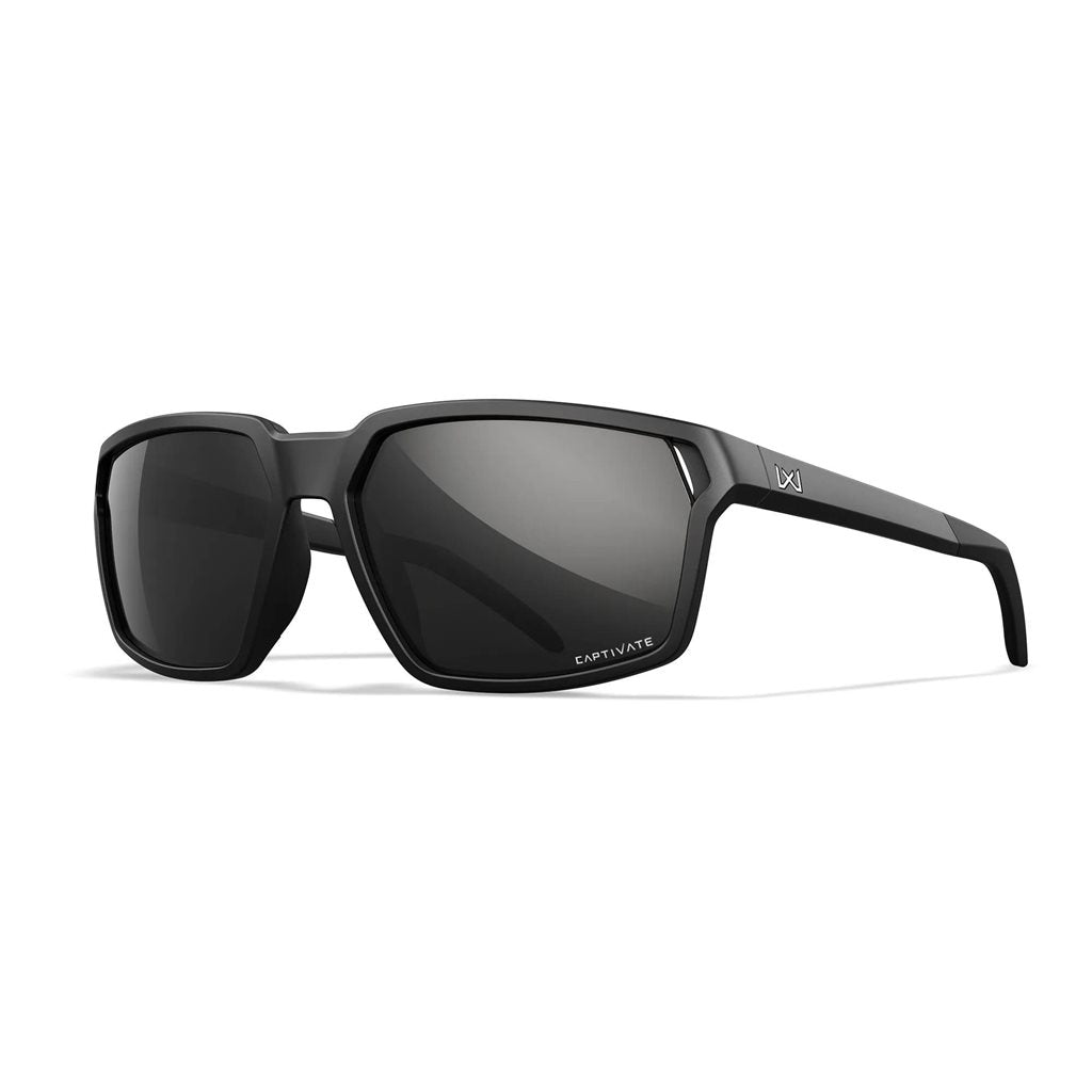Gafas de tiro WX SIERRA CAPTIVATE™ con marco negro y lentes polarizadas