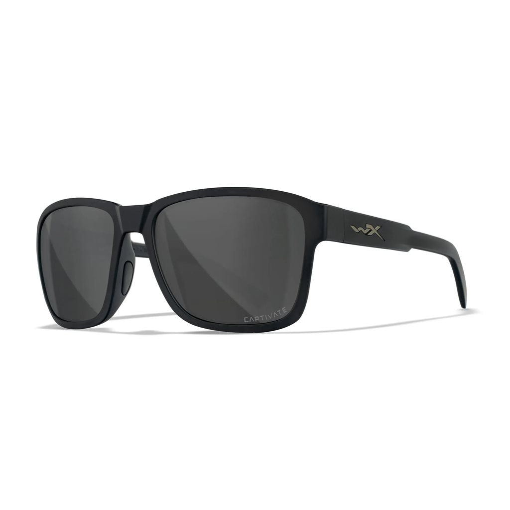 Gafas de tiro WX TREK CAPTIVATE montura negra lentes polarizadas