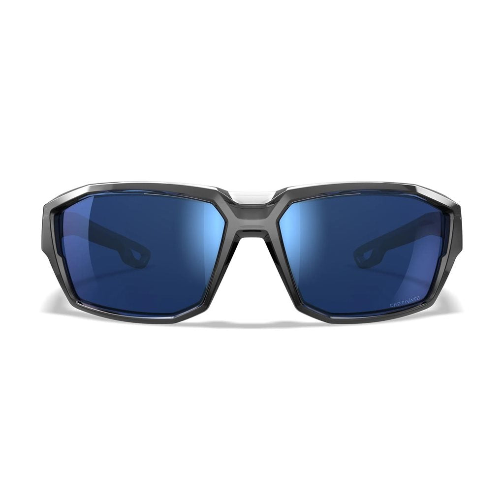 Gafas tácticas WX Alpine Captivate con montura negra y lentes polarizadas tungsteno