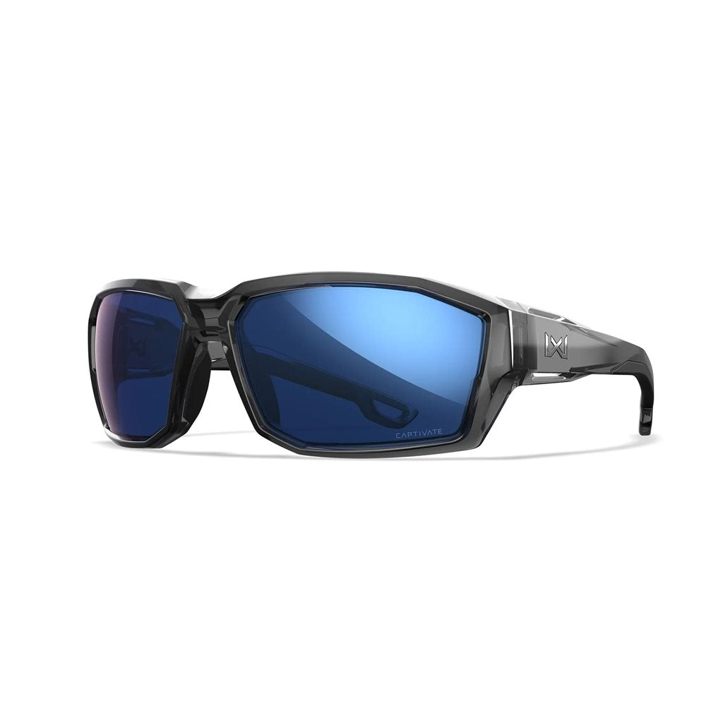 Gafas tácticas WX Alpine Captivate con montura negra y lentes polarizadas tungsteno