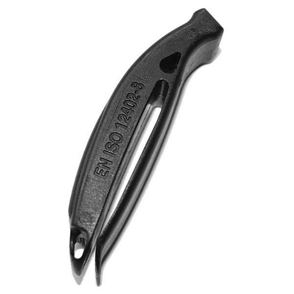 Silbato DURAFLEX negro de dos cámaras con clip para cinta PALS
