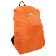 Funda para mochila 20-35 L en naranja reflectante, cubierta impermeable para mochila pequeña