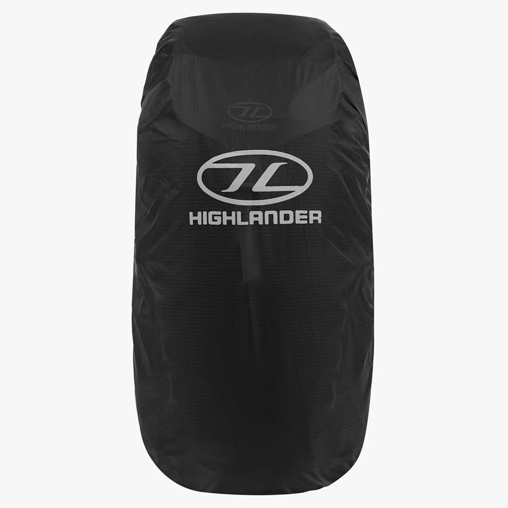 Funda impermeable oliva para mochila 35-50 L, poliéster 210D con recubrimiento PU