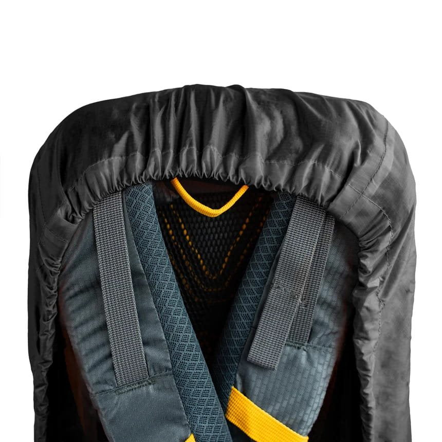 Funda impermeable y cortaviento para mochila 35–45 L, color negro