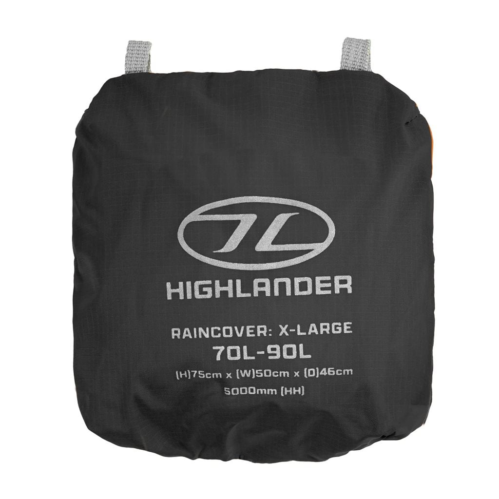 Funda impermeable negra para mochila 70-90 L