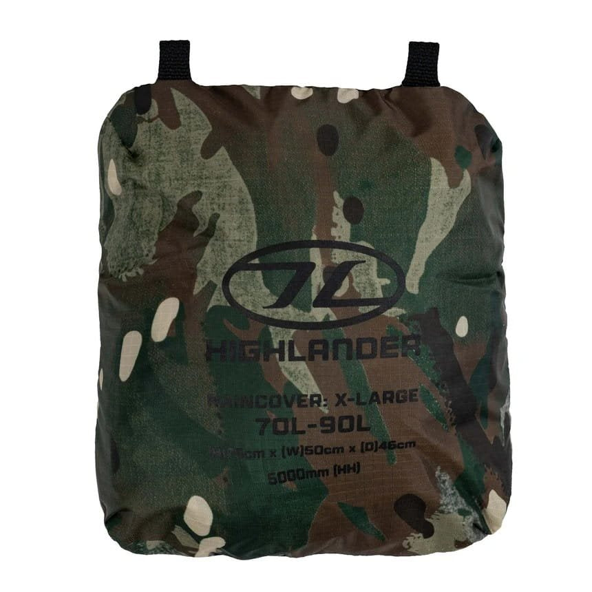Funda impermeable negra para mochila 70-90 L